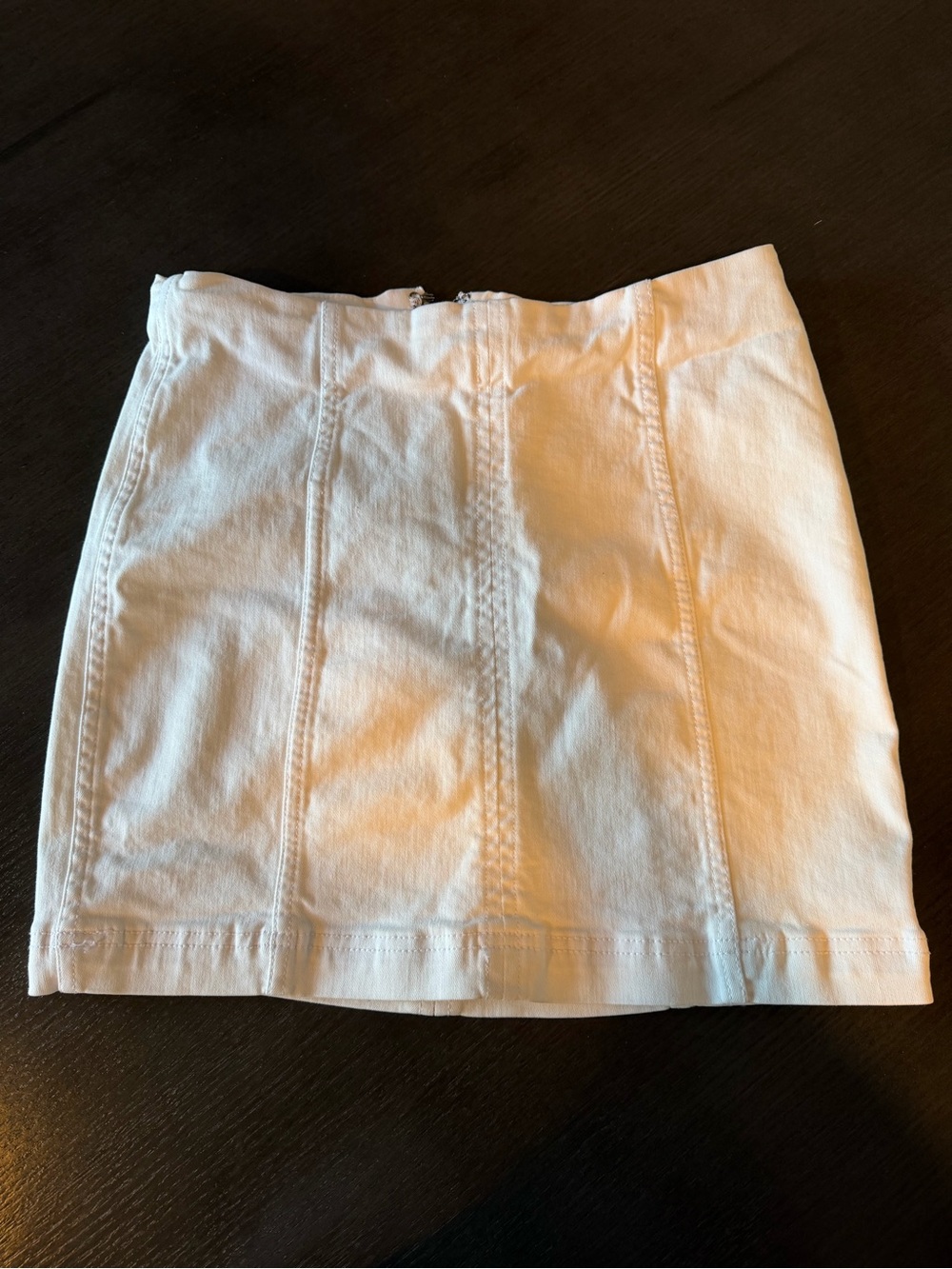 Classic White Women's Denim Mini Skirt